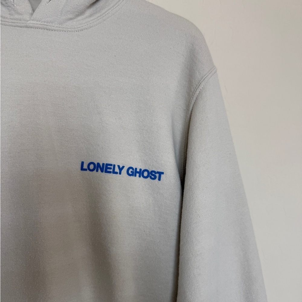 Lonely Ghost Cream It’s Cool to Care Hoodie size small - Picture 2 of 10